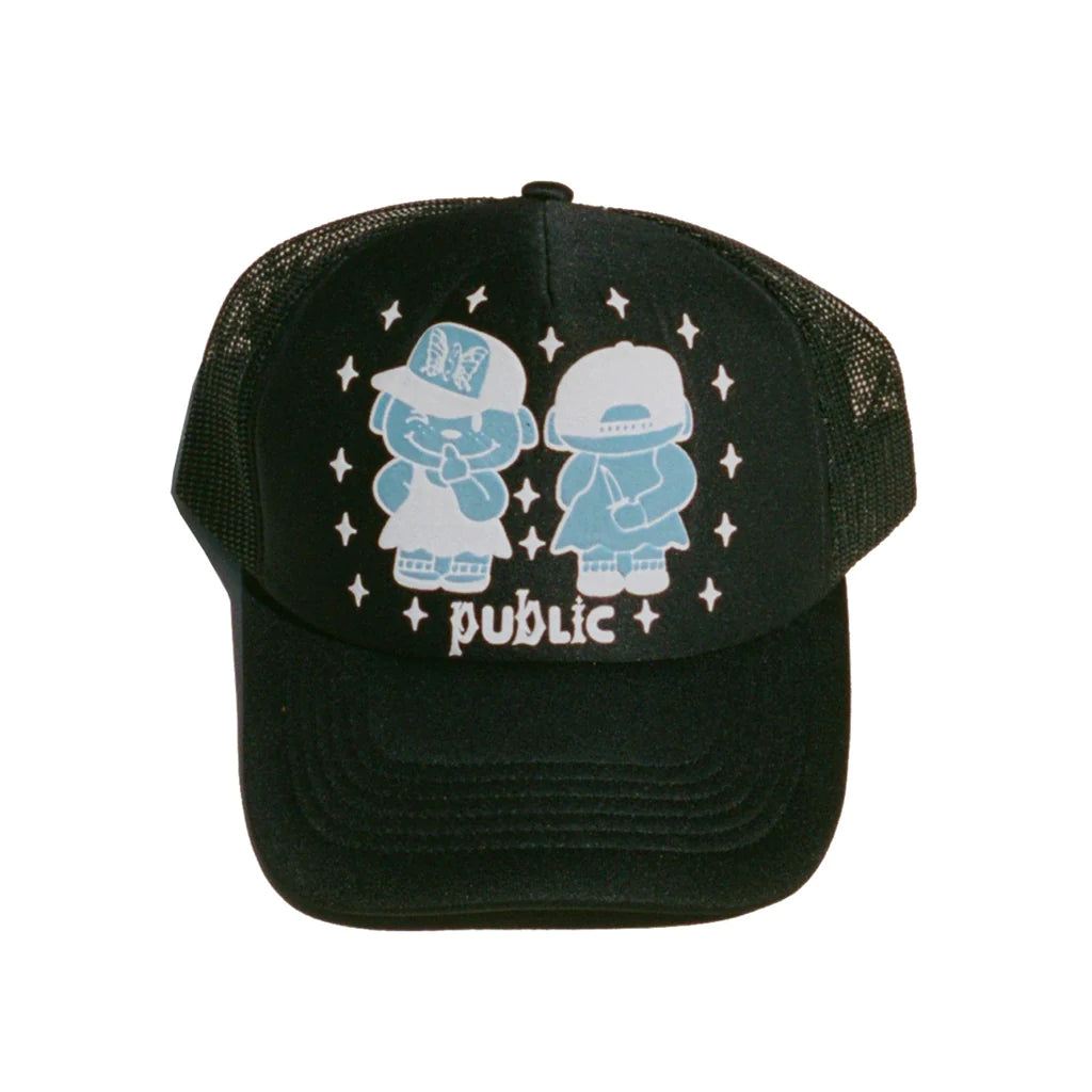 Public Jib Trucker Hat - Black