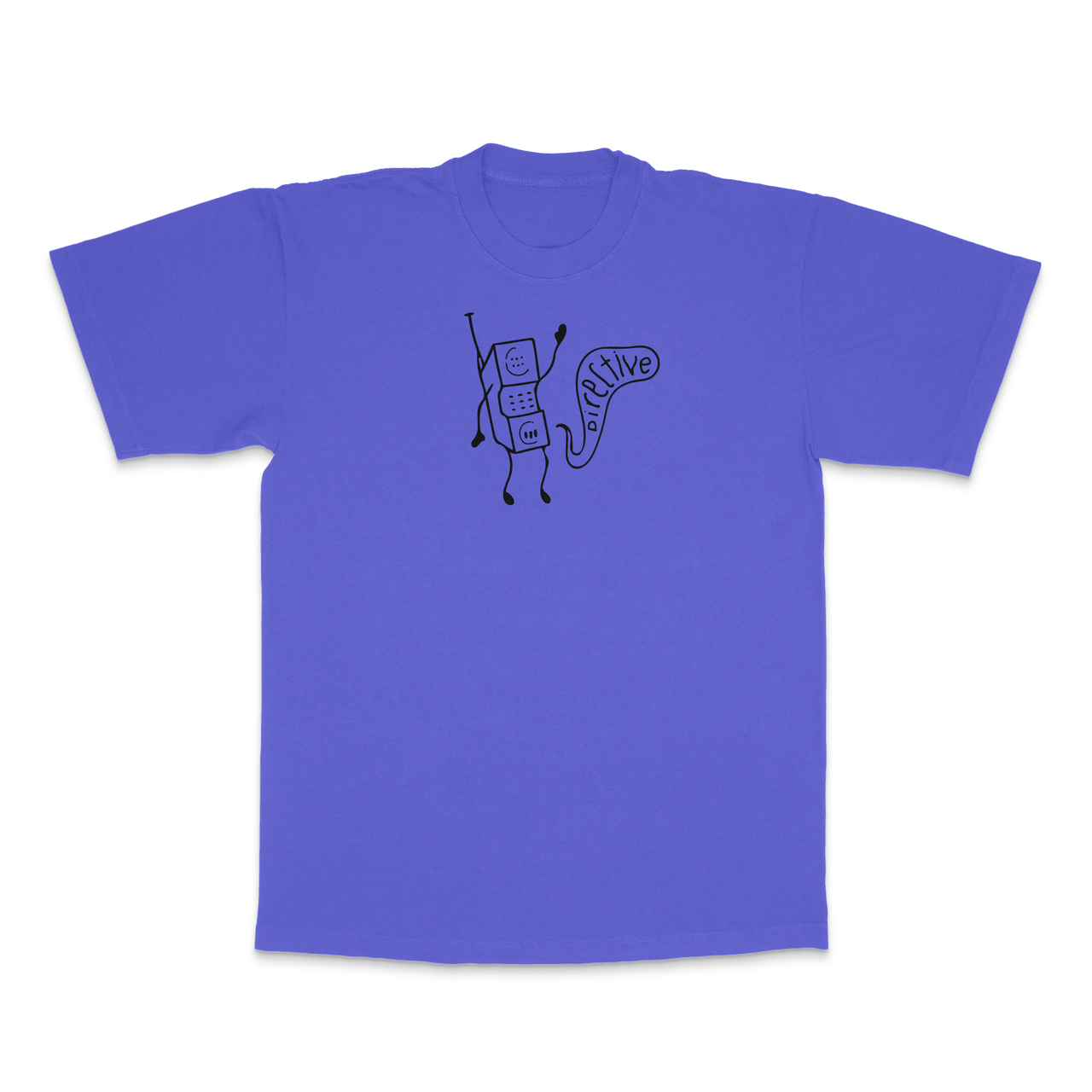 Directive Call Me T-Shirt - Neon Purple