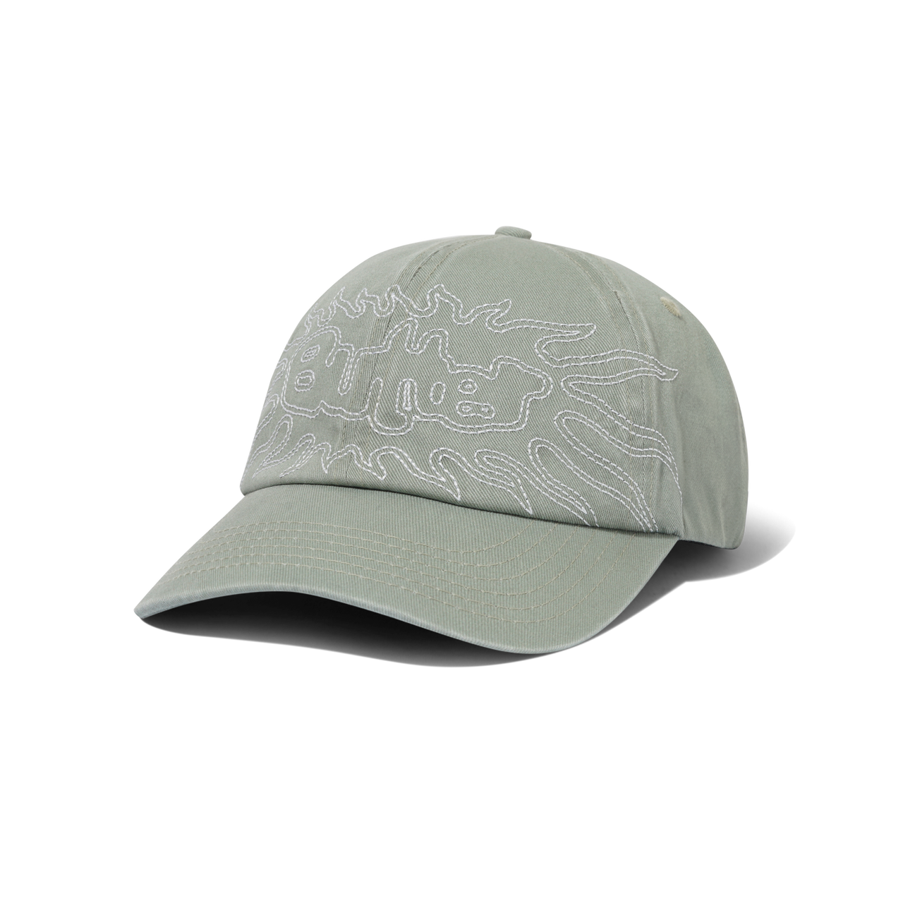 Butter Solar 6 Panel Cap - Washed Dull Mint