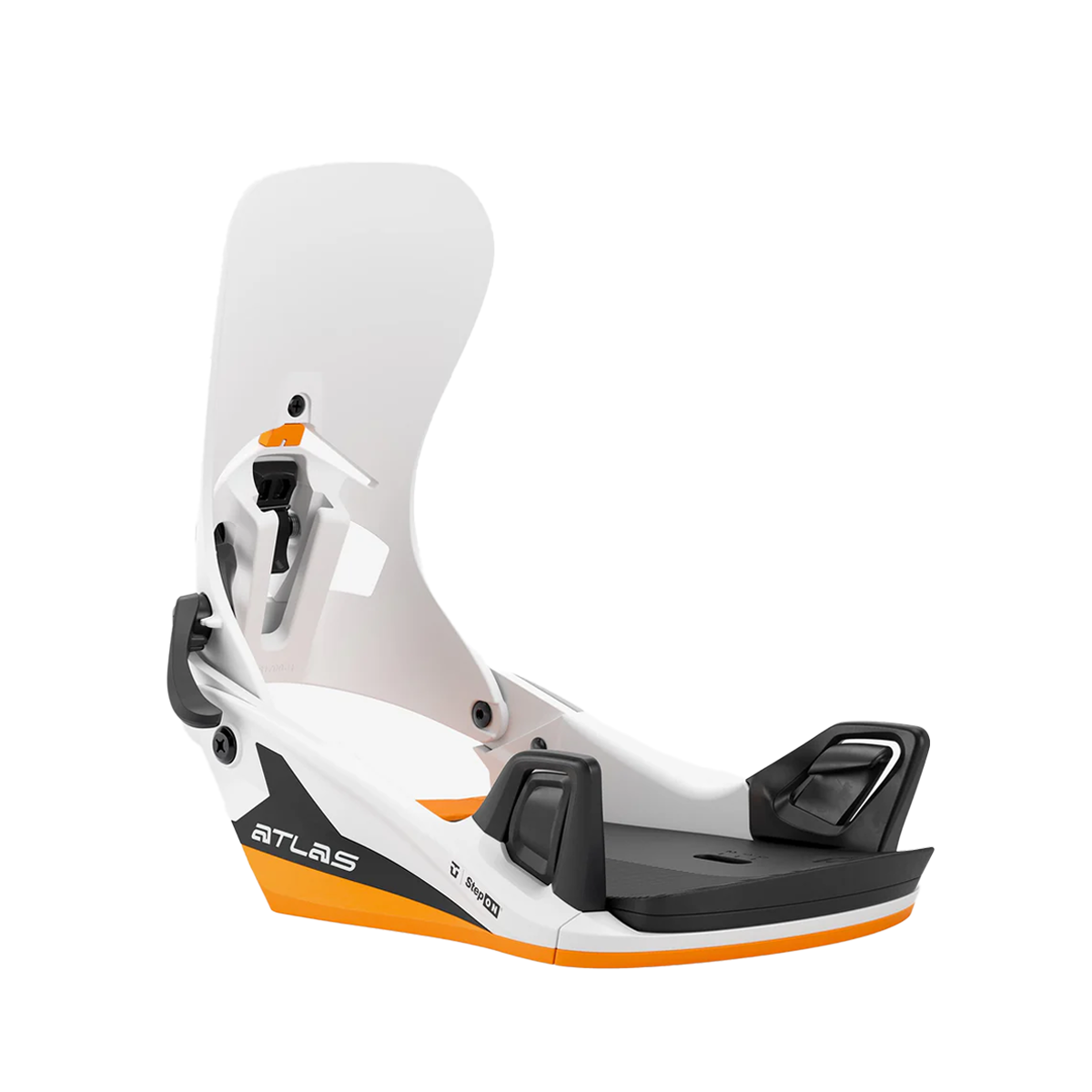 Union 2026 Atlas Step On® Snowboard Binding - White/Orange