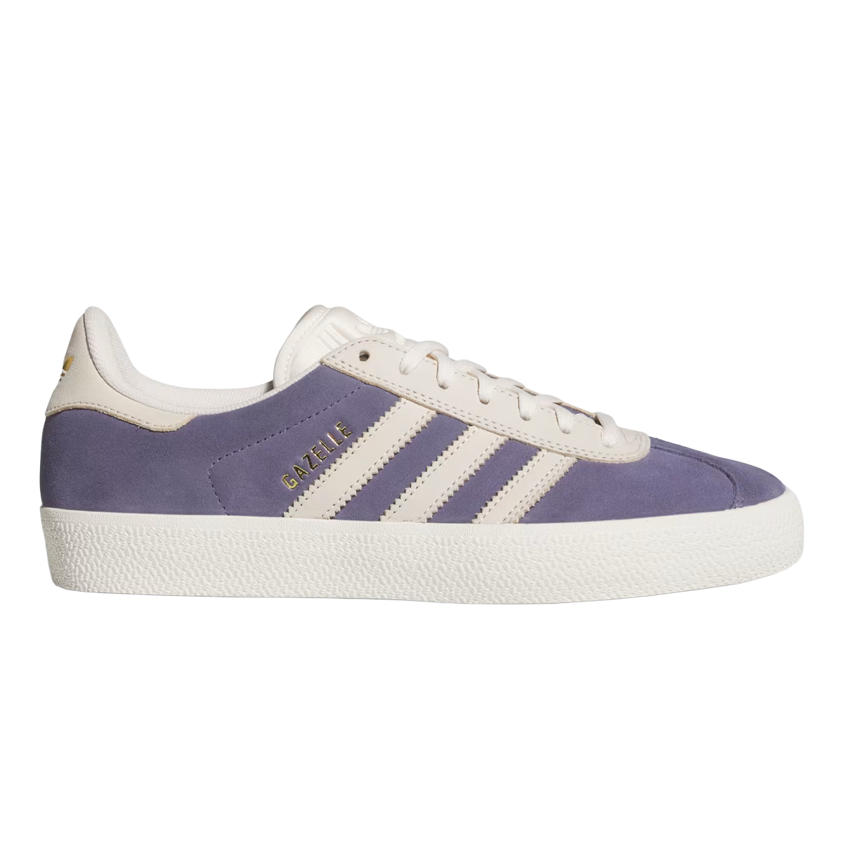 Adidas Gazelle ADV Shoes - Purple / Chalk White / Gold Metallic
