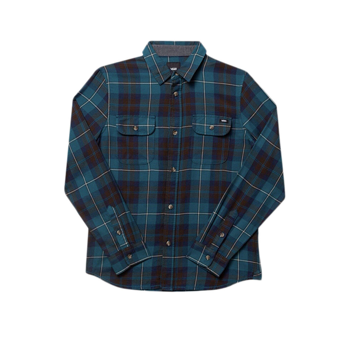 Vans Sycamore Boys Flannel Buttondown Shirt - Blue