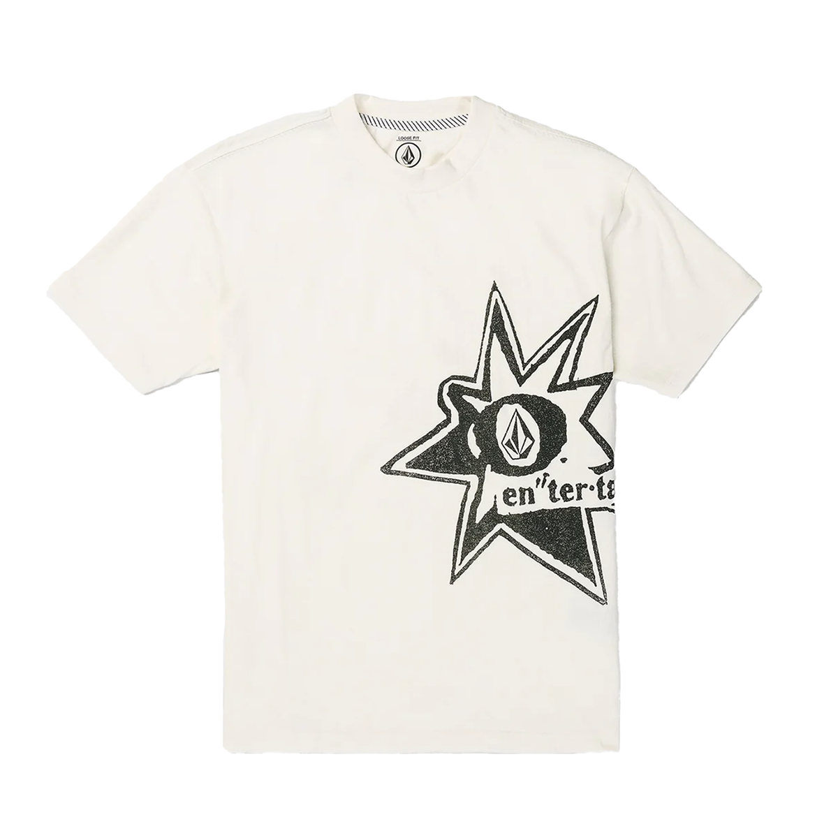 Volcom Entertainment Stone Burst T-Shirt - Off White