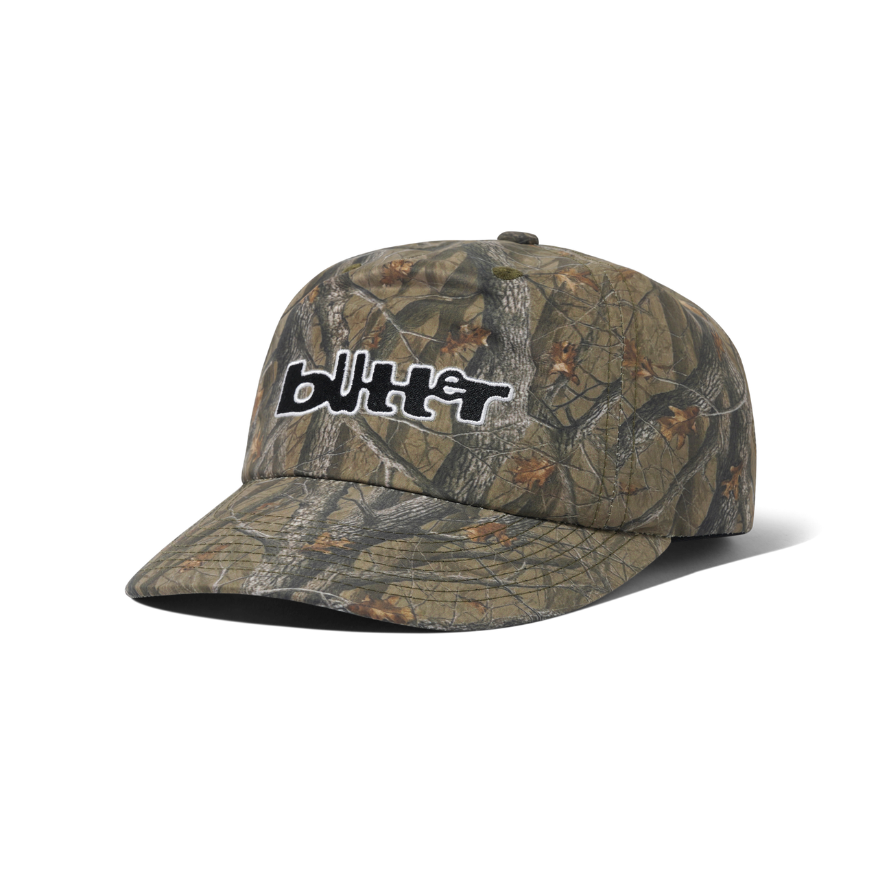 Butter Warped 5 Panel Cap - Forest Camo