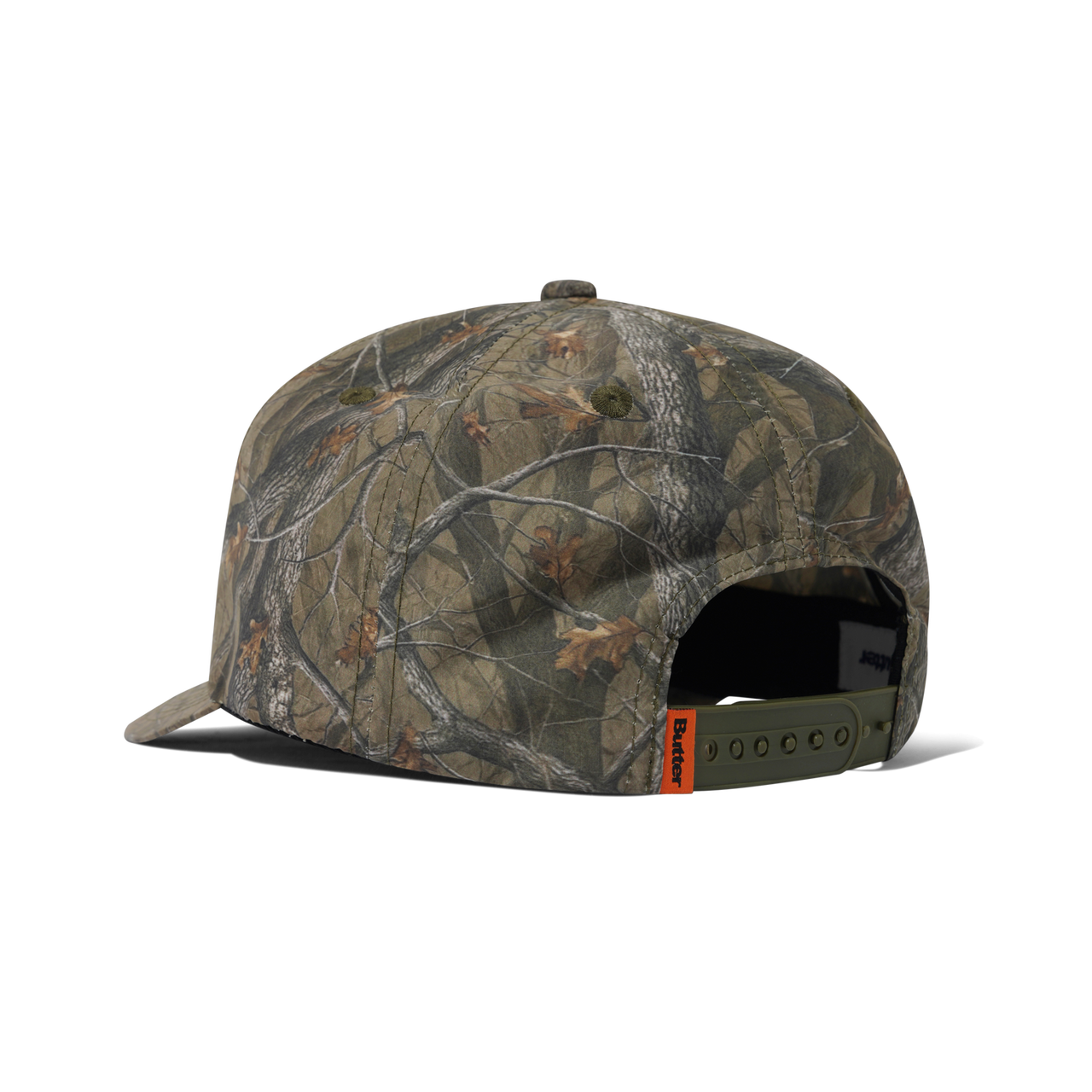 Butter Warped 5 Panel Cap - Forest Camo