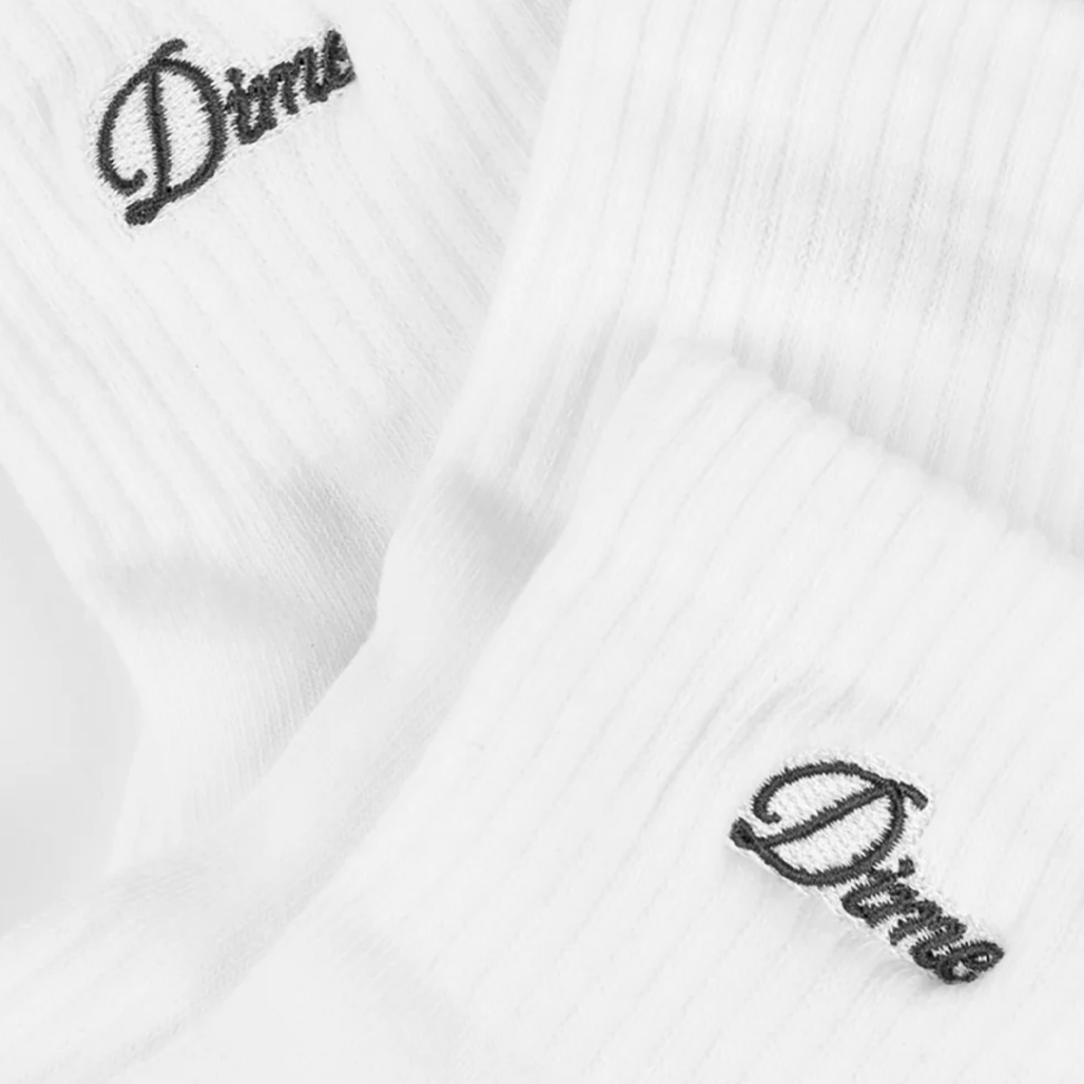 Dime Two Pack Ankle Socks - White