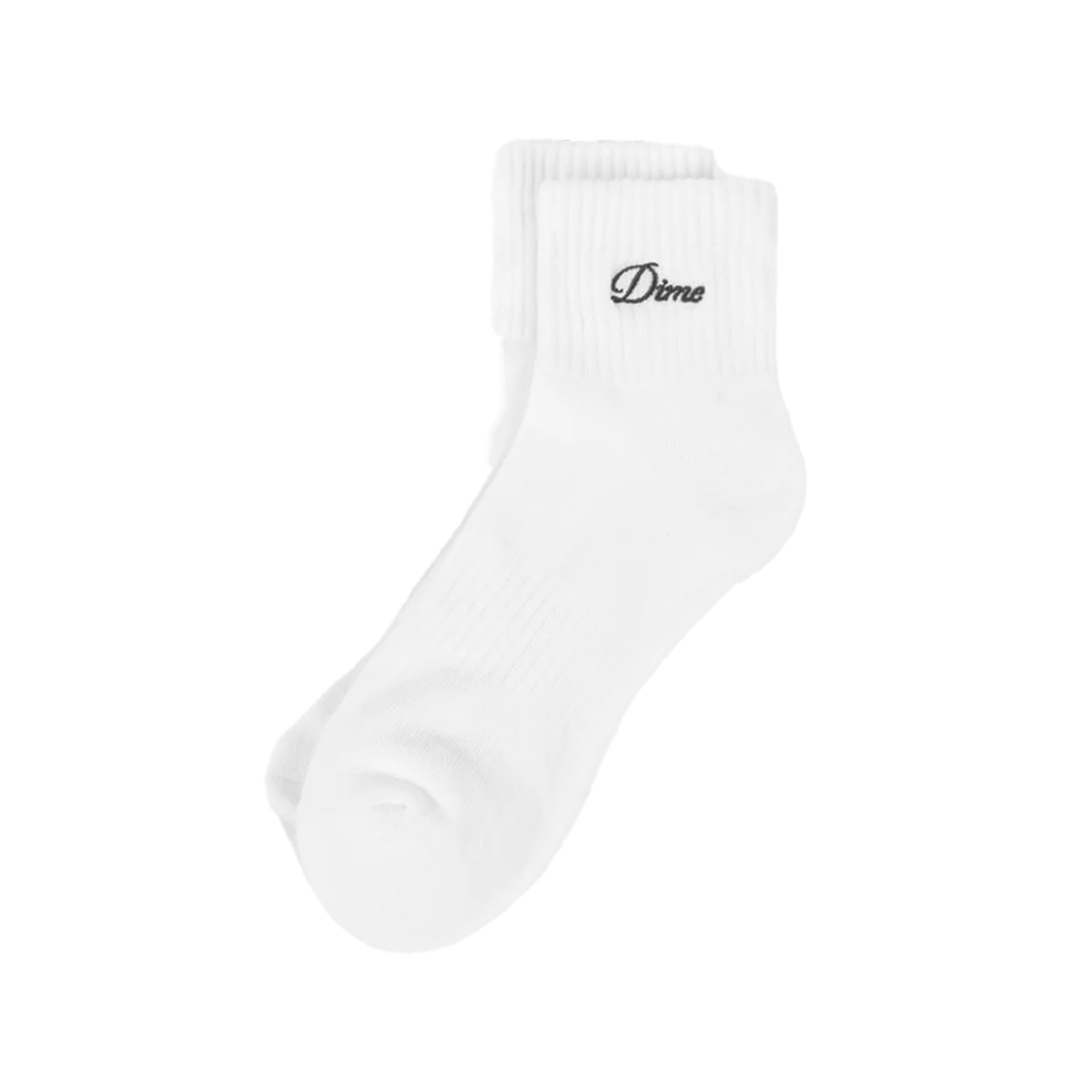 Dime Two Pack Ankle Socks - White