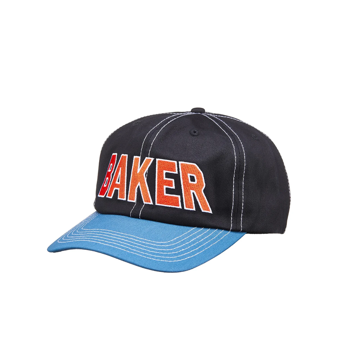 Baker Alliegiance Snapback Hat - Black/Blue