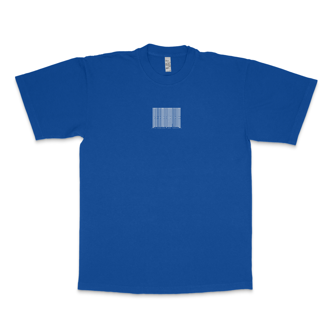 Directive Barcode T-Shirt - Cobalt Blue