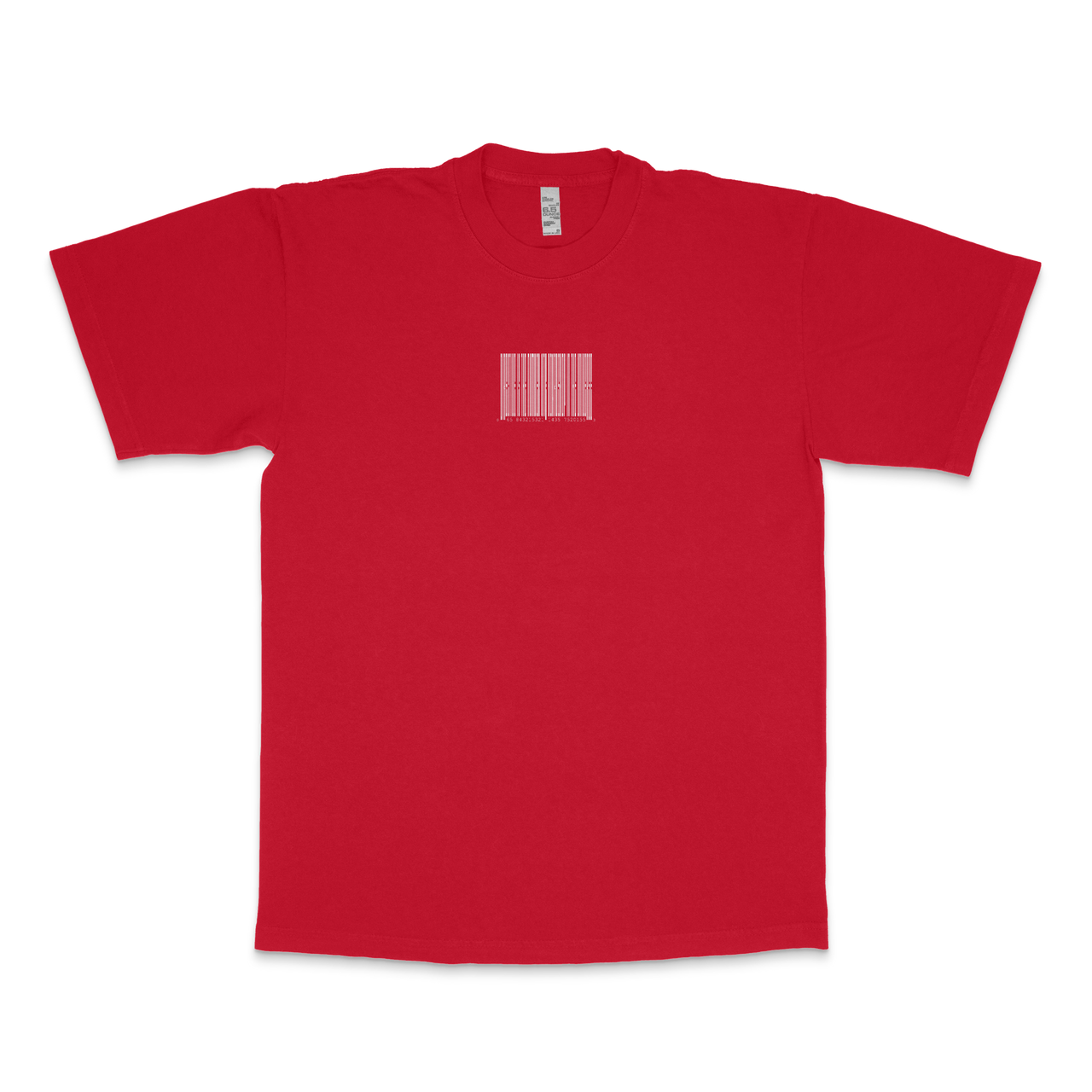 Directive Barcode T-Shirt - Dark Red