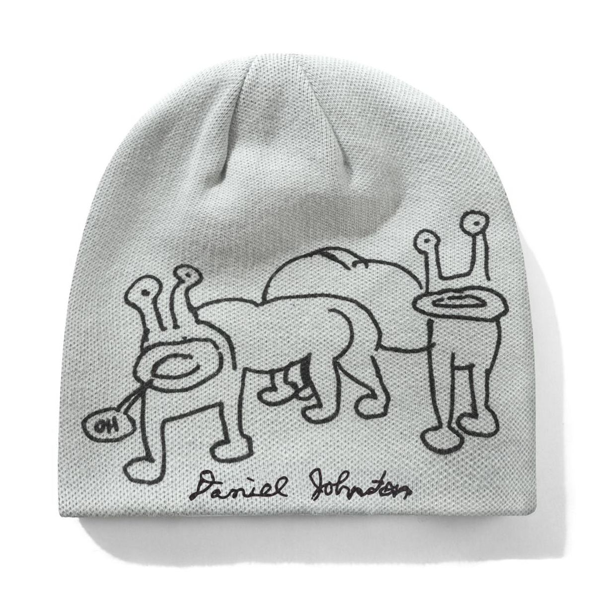 Butter Frog Reversible Beanie - Lime / Grey