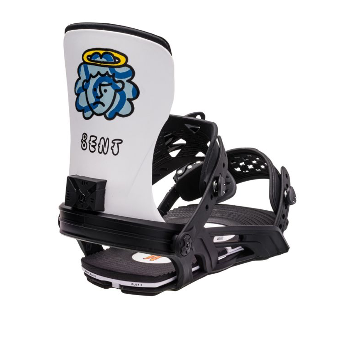 Bent Metal 2024 Axtion Forest Bailey Snowboard Bindings - Black / White