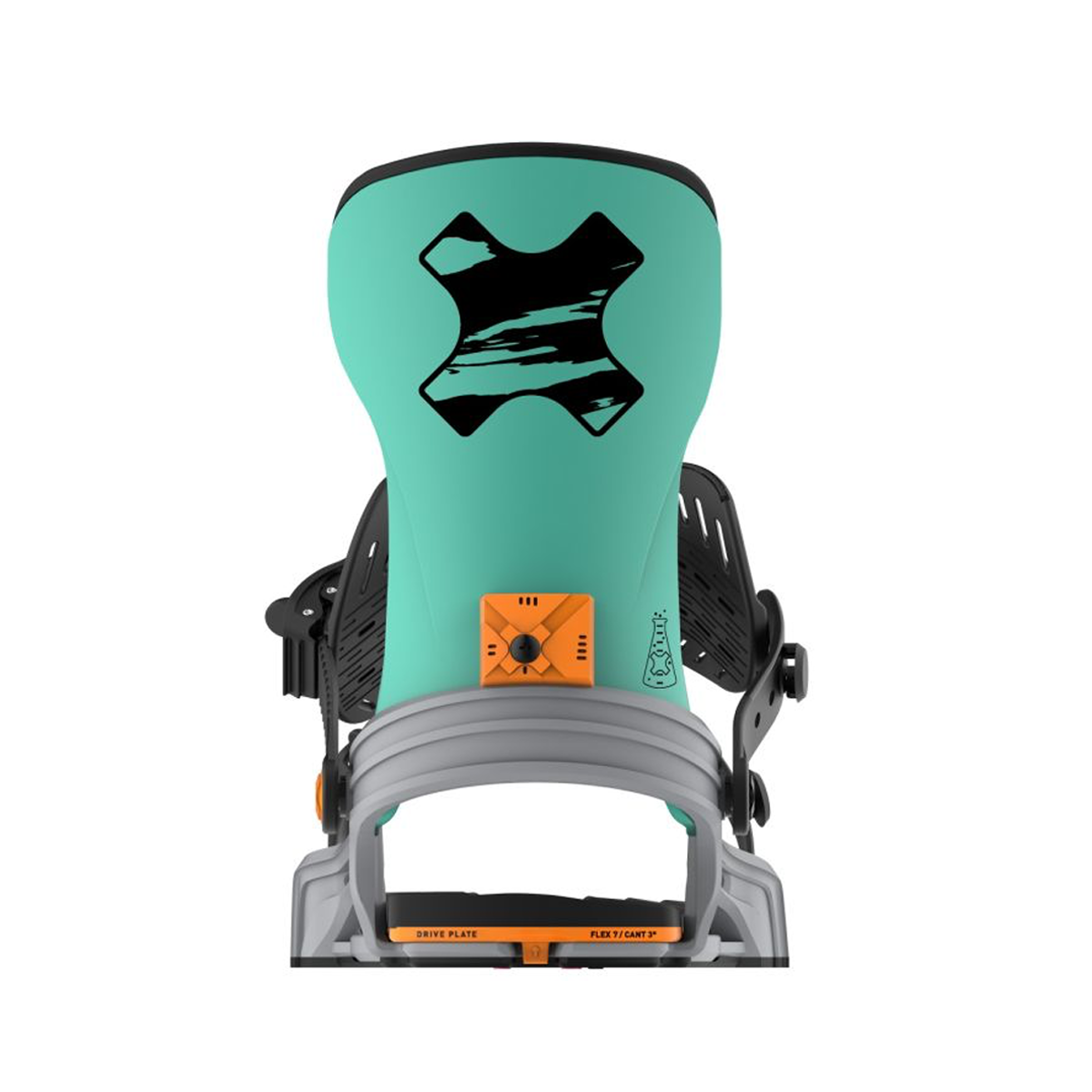 Bent Metal 2026 Axtion Snowboard Bindings - Grey/Green