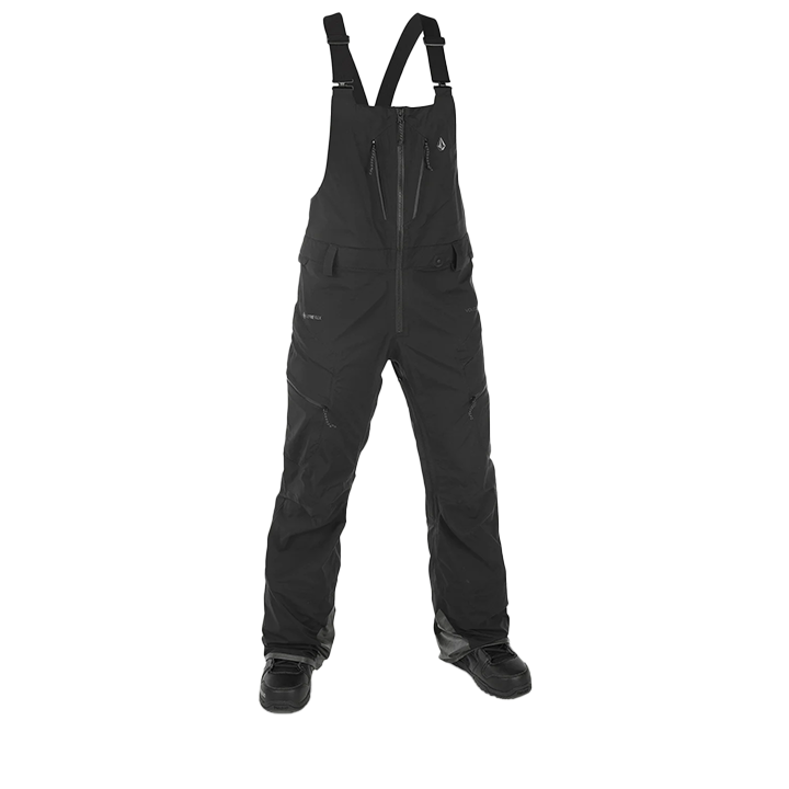 Volcom Women's Vs 3L Stretch Gore-Tex Snow Bib Overalls - Black