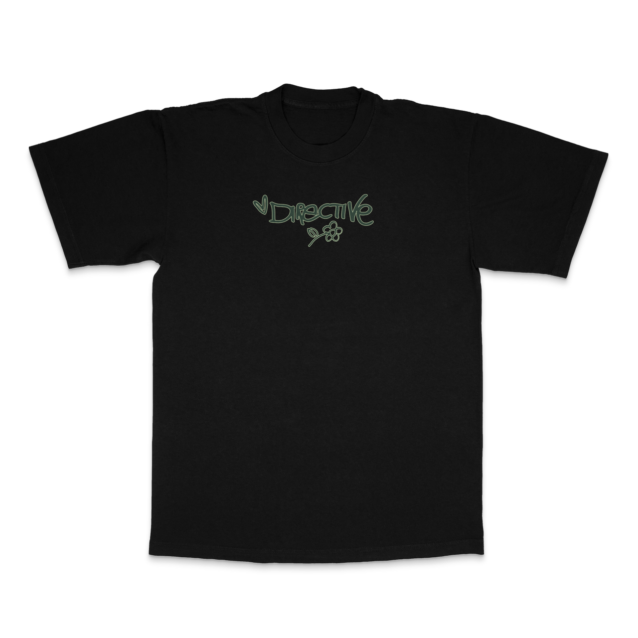 Directive Flower T-Shirt - Black