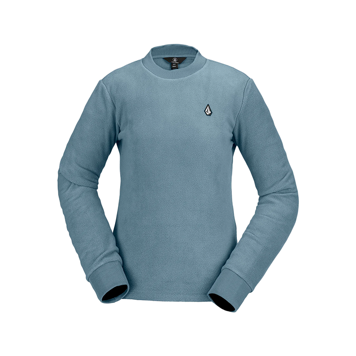 Volcom Women's Polar Fleece Crew - Green Ash