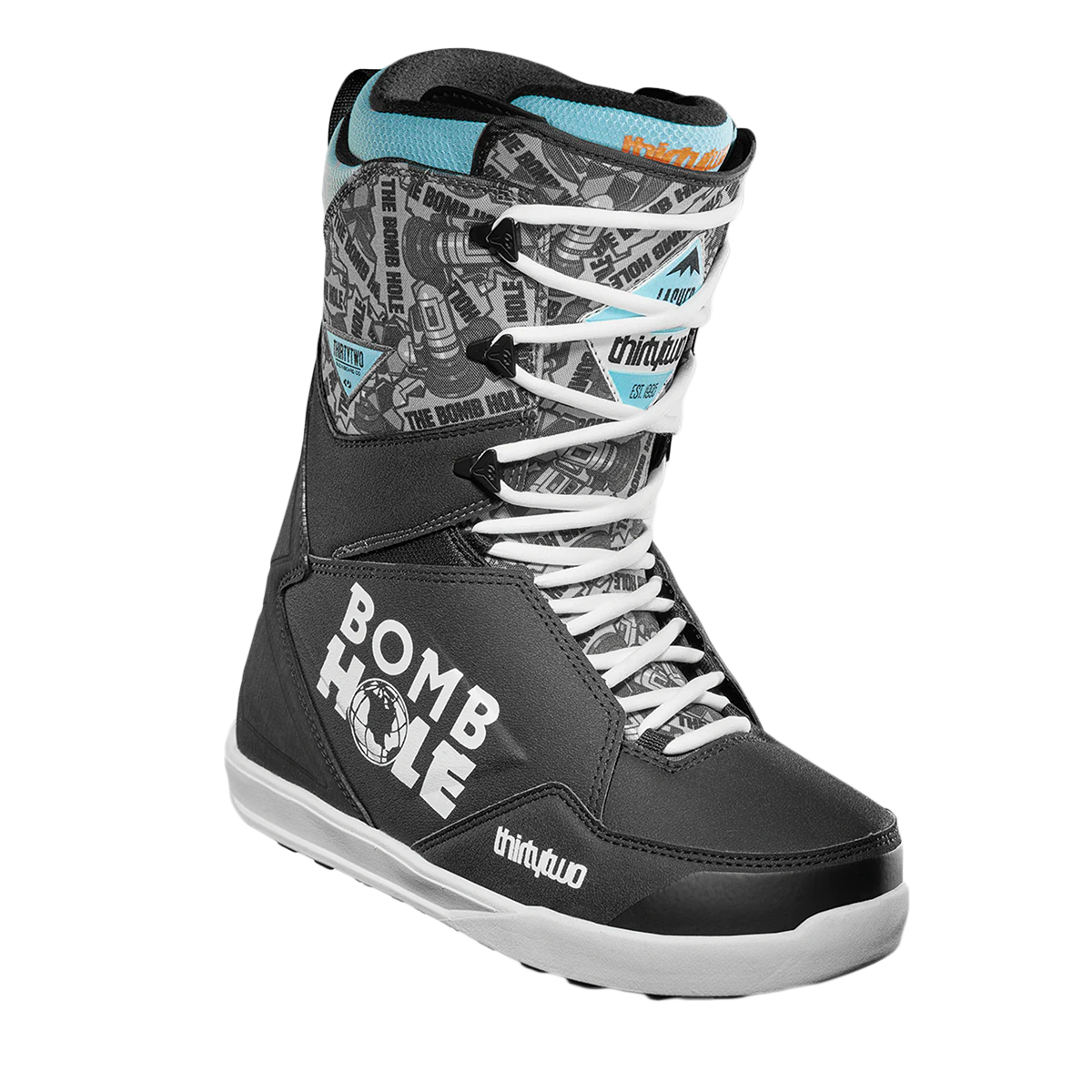 ThirtyTwo 2024 Lashed Bomb Hole Snowboard Boots - Black/White