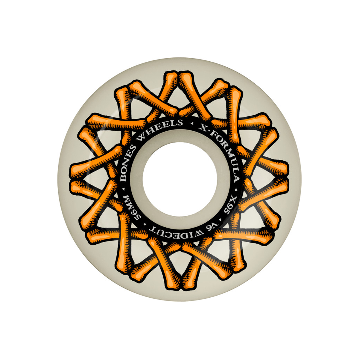Bones X-Formula XF V6 Widecut 95A Skate Wheels - 56mm