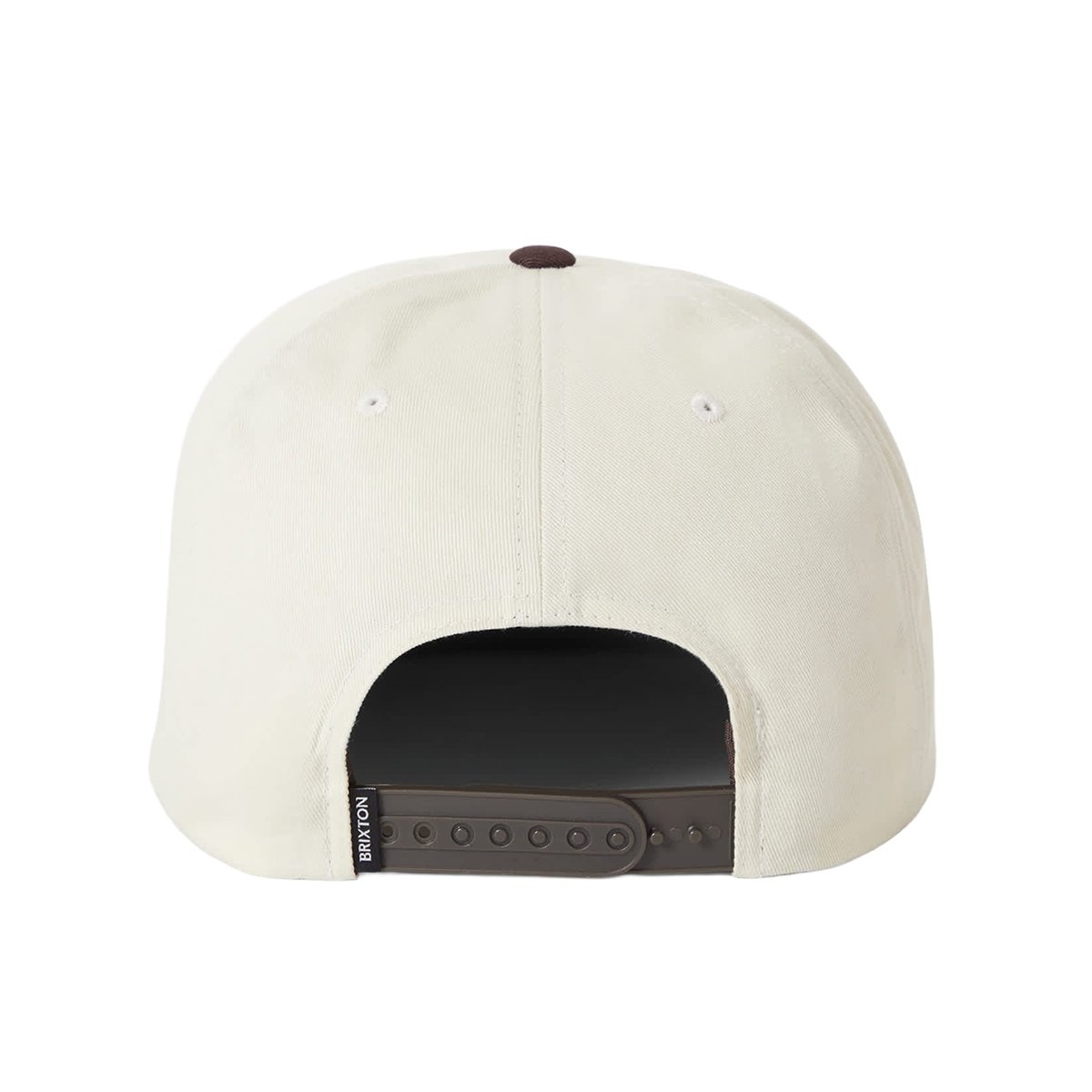 Brixton Catch And Release Snapback Hat - Off White / Brown