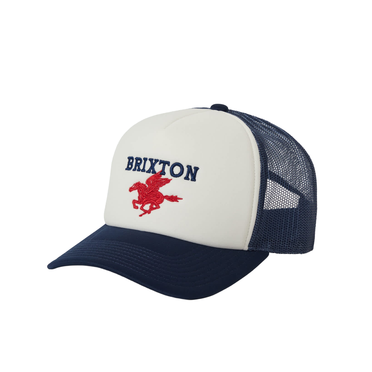 Brixton Pegasus NetPlus Trucker Hat - Whitecap / Navy