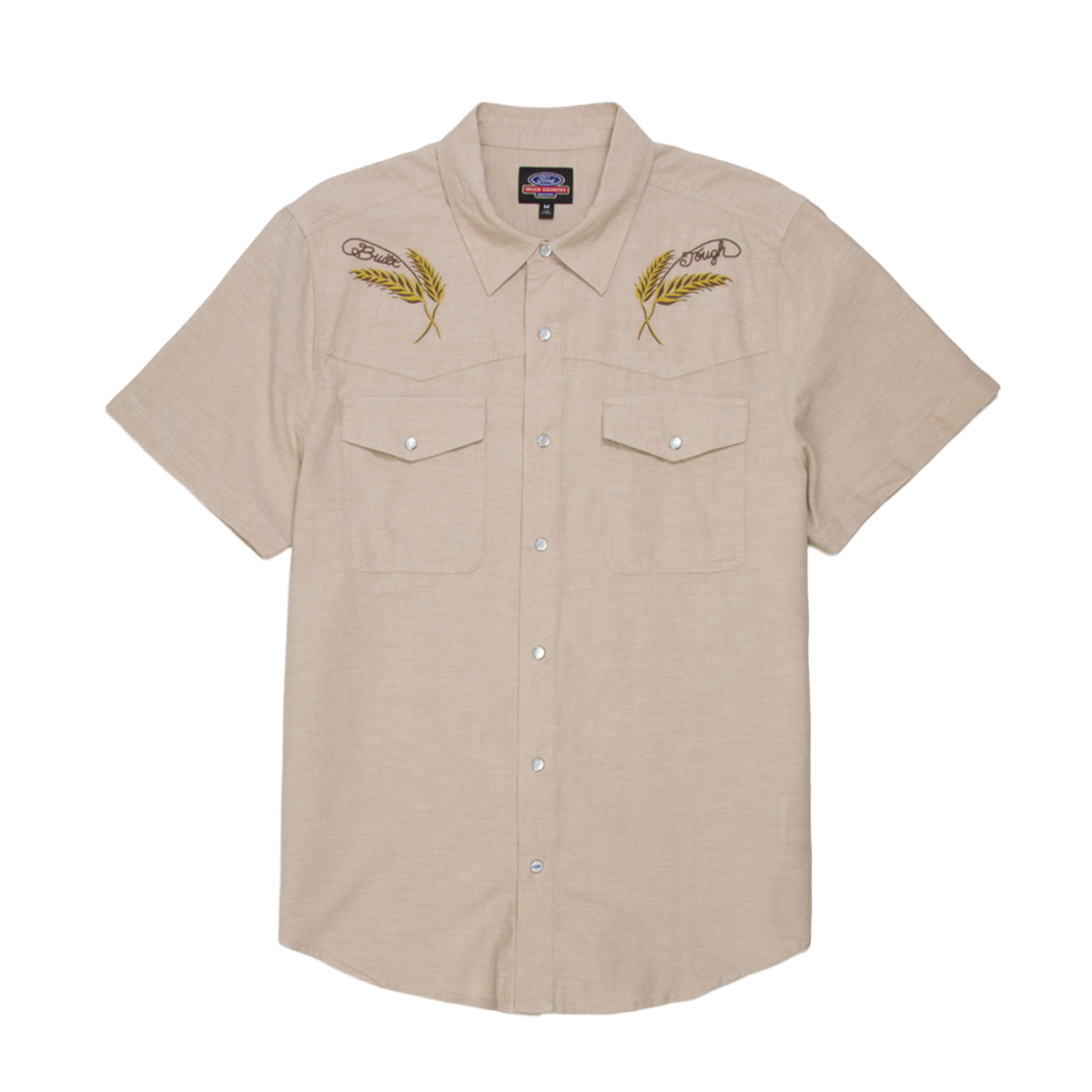 Brixton x Ford Short Sleeve Western Shirt - Khaki