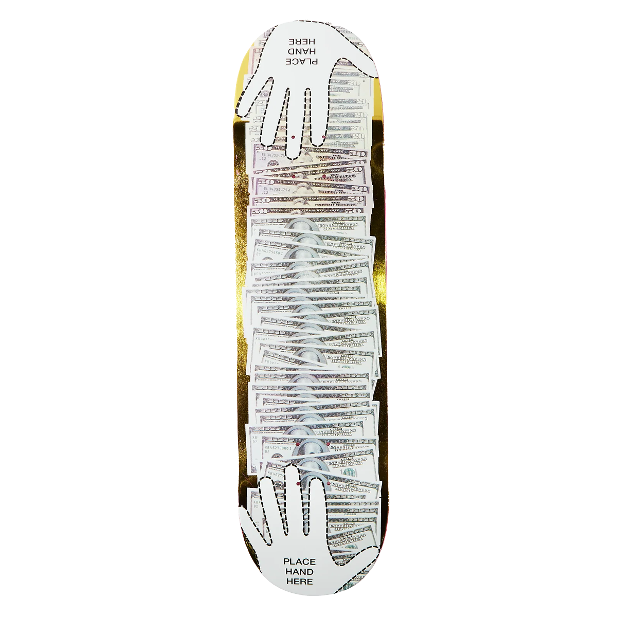 Alltimers X Bronze56k Will Marshall Money Spread Skate Deck - 8.25