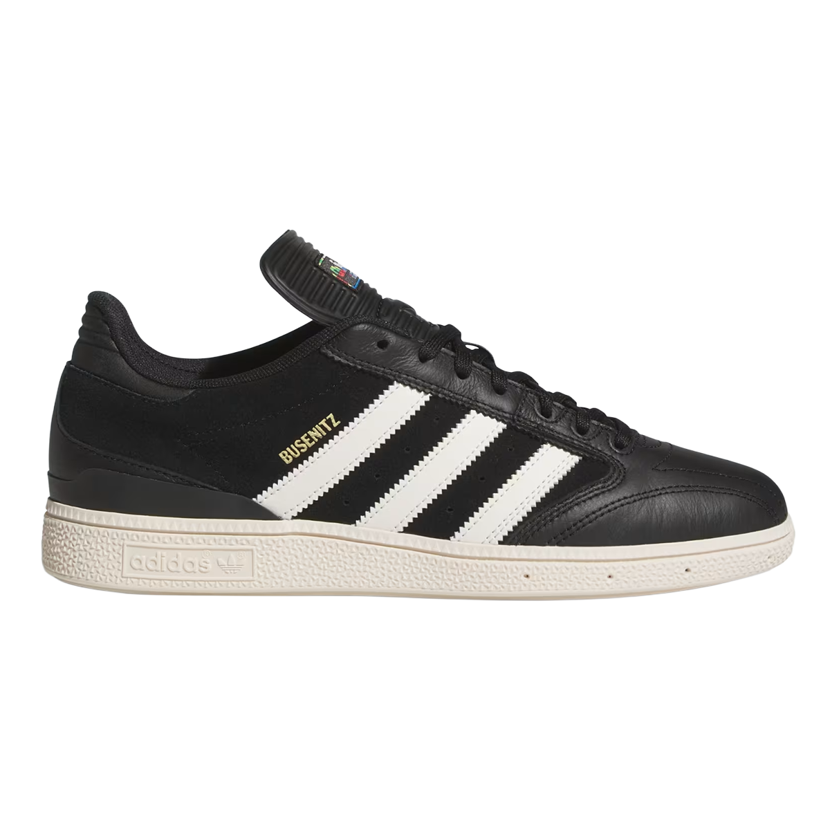 Adidas Busenitz Shoes - Core Black / Chalk White / Gold Metallic