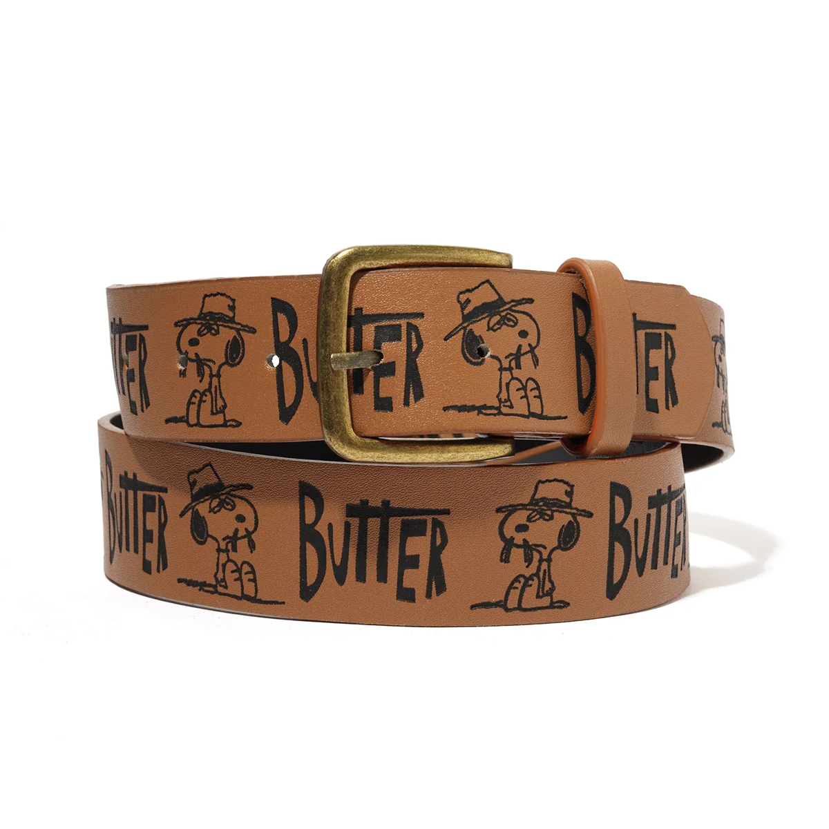 Butter x Peanuts Spike Belt - Brown