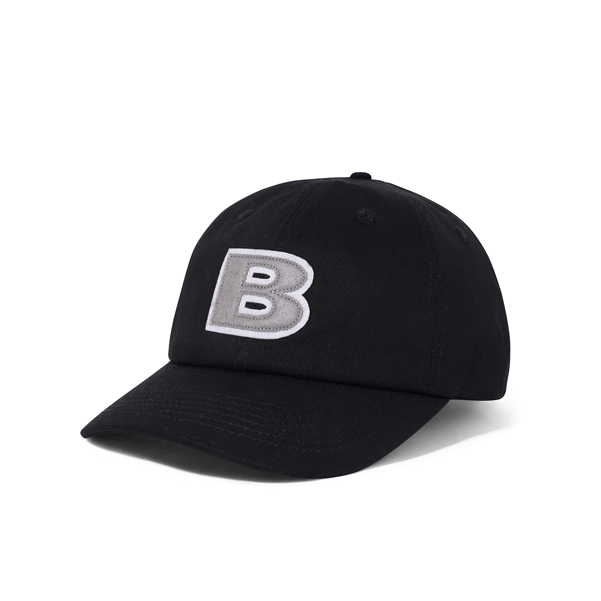 Butter B Logo 6 Panel Hat - Black