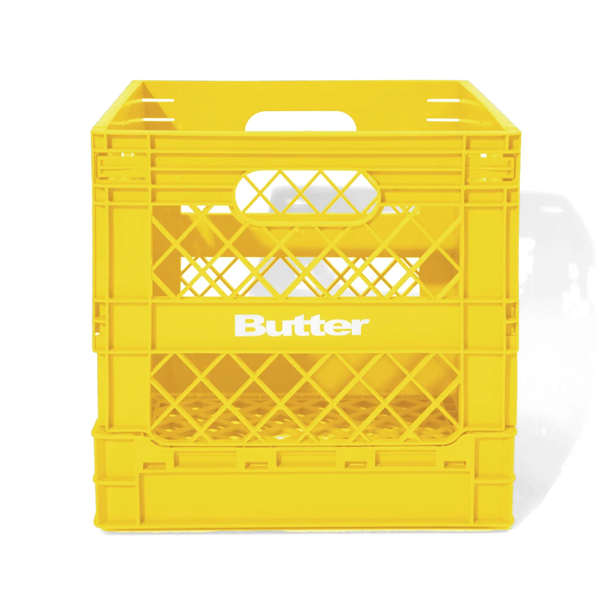 Butter Record Crate - Yellow