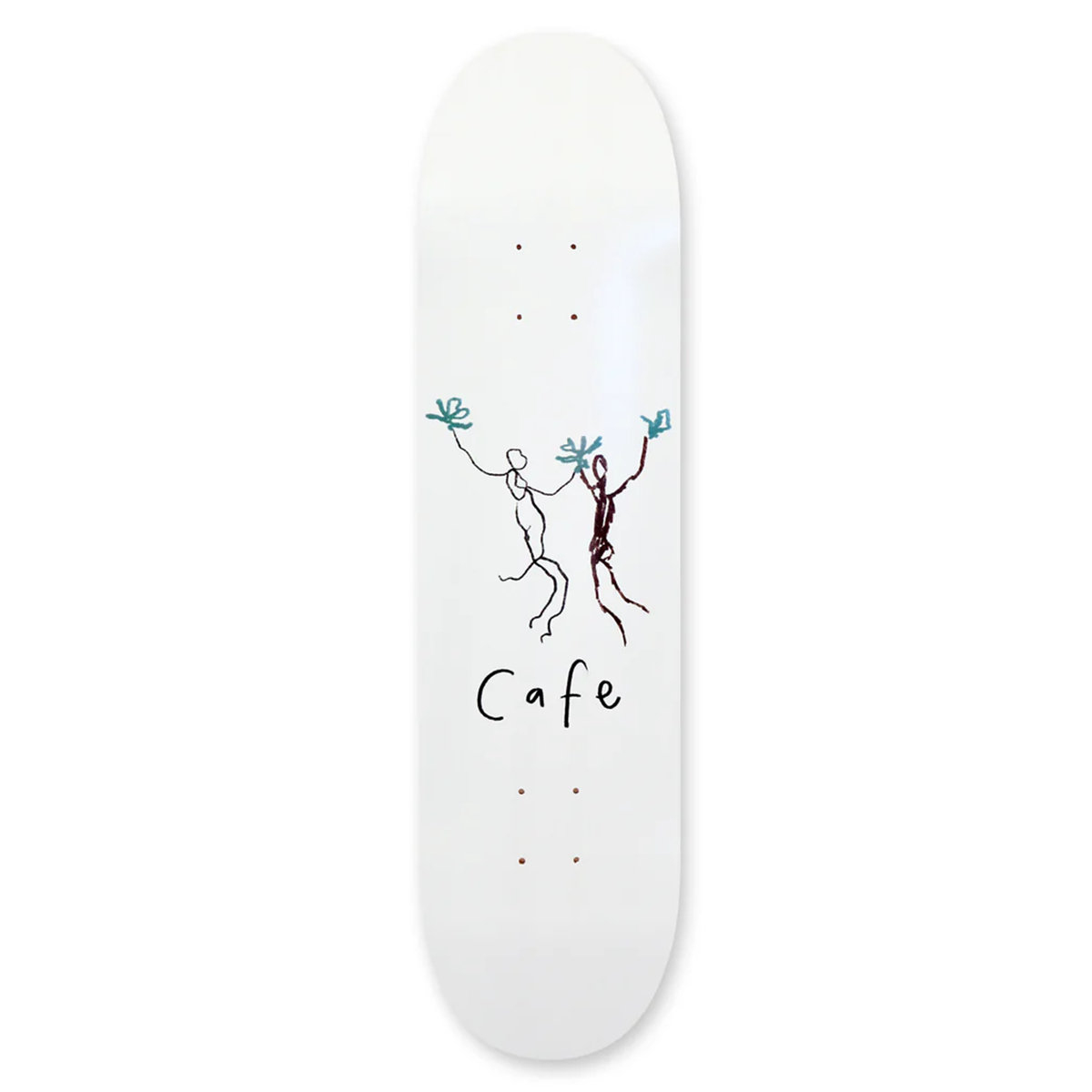 Cafe Unity White Skate Deck - 8