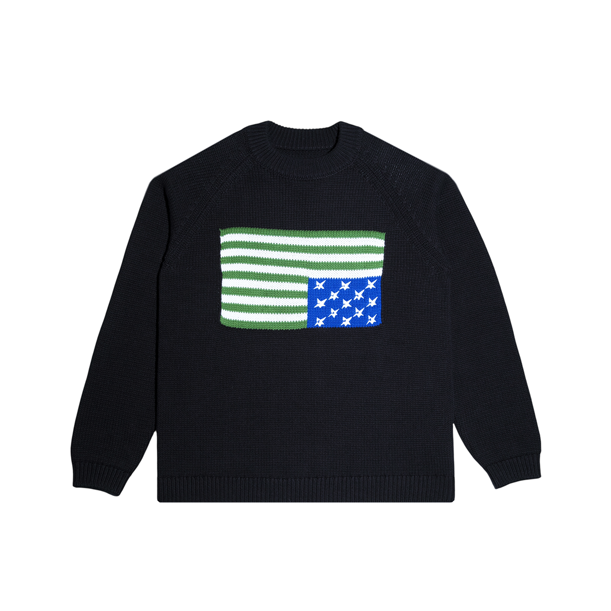 Carpet Flag Woven Sweater - Black