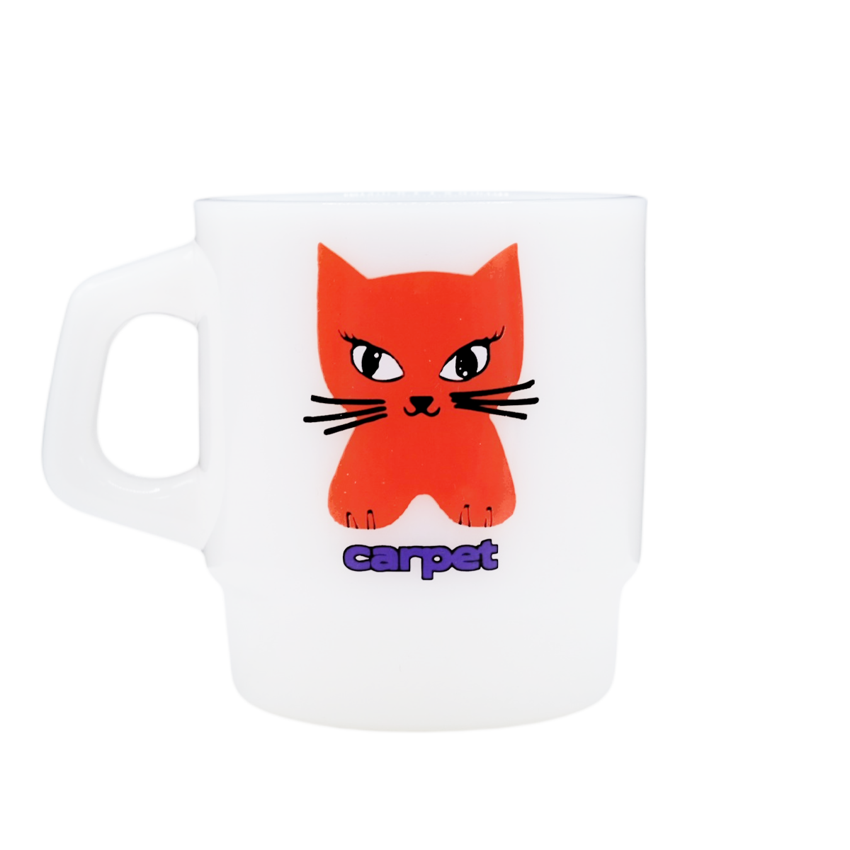 Carpet Milk Glass Mug - Assorted Colors