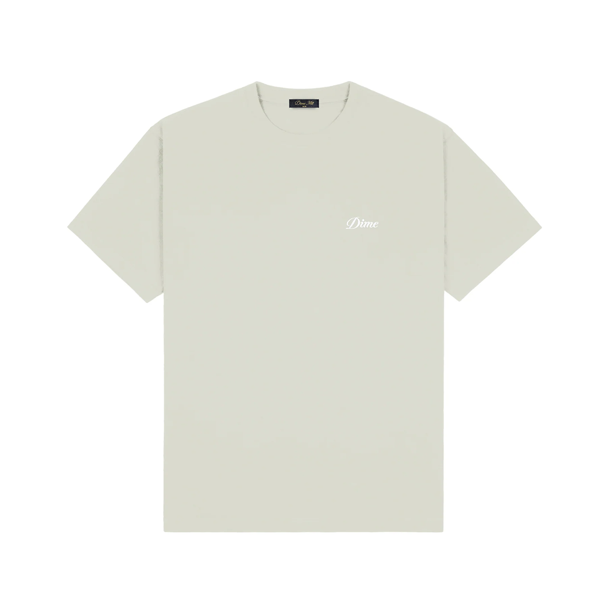 Dime Cursive Small Logo T-Shirt - Charcoal Moss