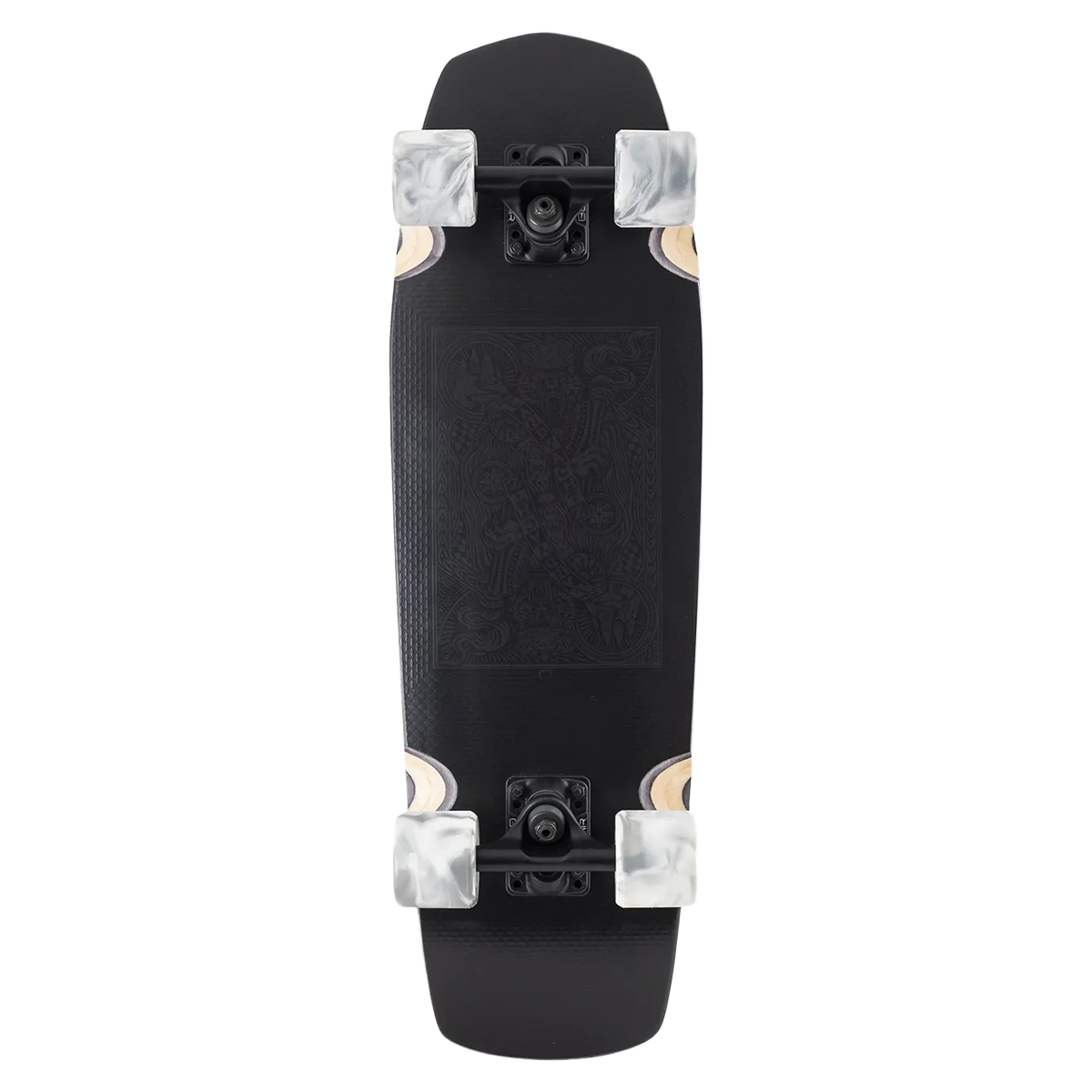 Landyachtz Dinghy Coffin Stealth Card Cruiser Complete - 28.2