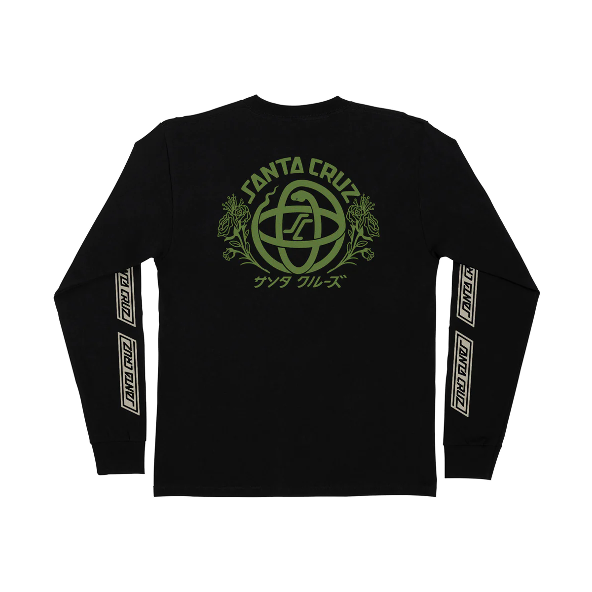 Santa Cruz Serpent Loop Long Sleeve T-Shirt - Black