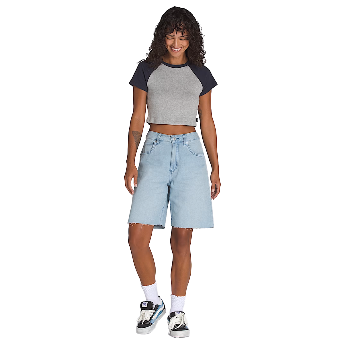 Vans Sirelle Cut-Off 9" Jorts - Light Stonewash Blue