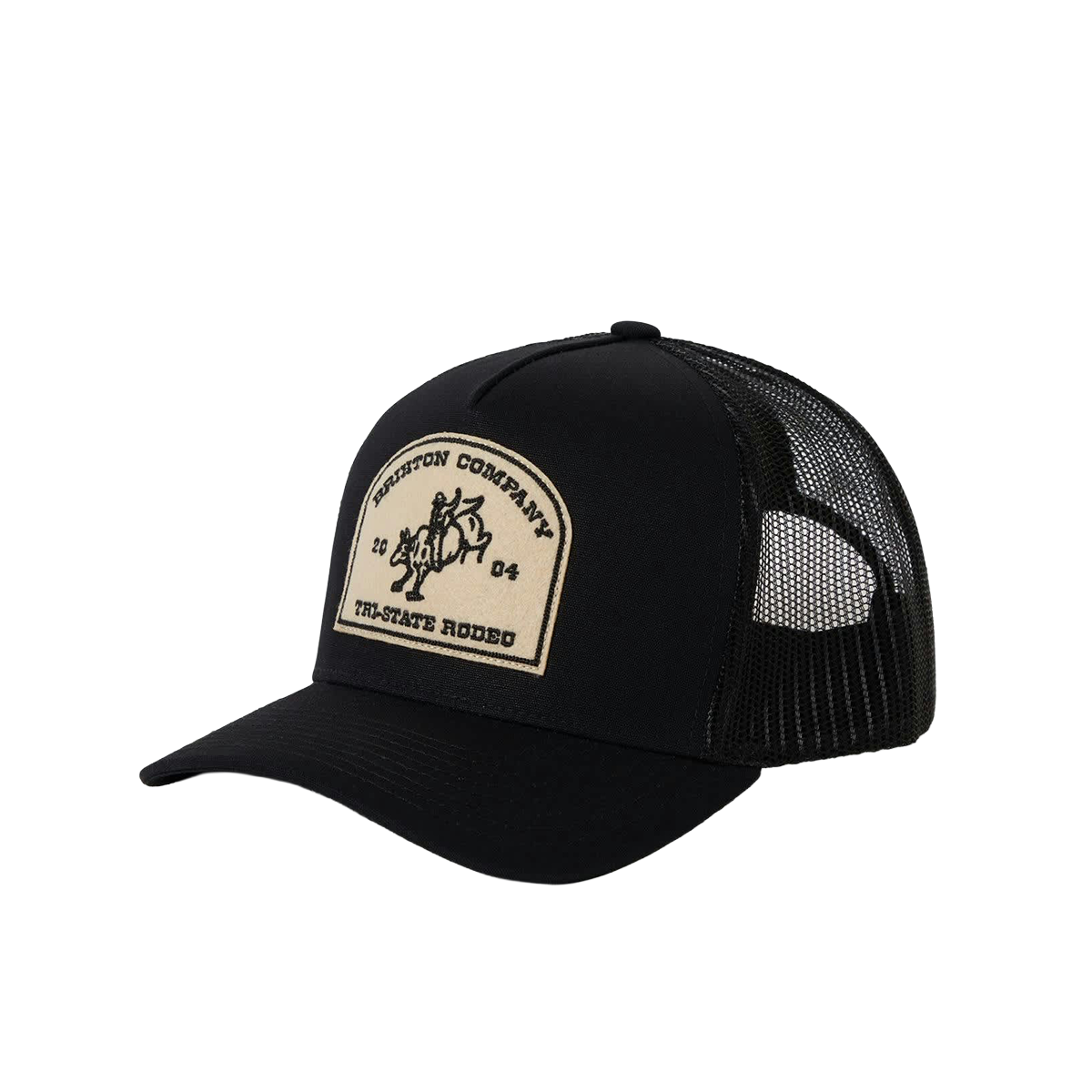 Brixton Danforth Netplus Trucker Hat - Black / Black