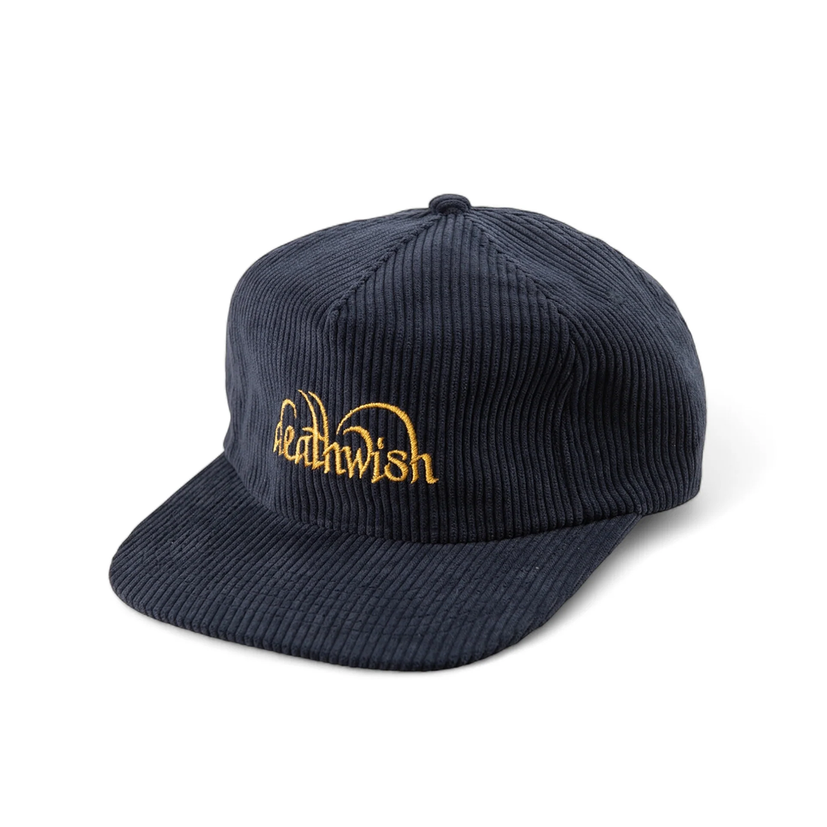 Deathwish Golden Snapback Hat - Navy