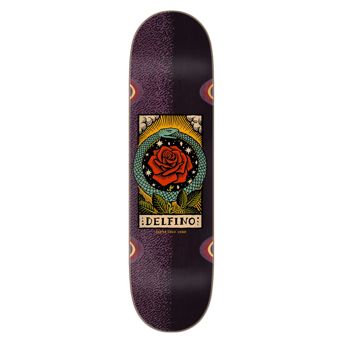 Santa Cruz Delfino Ouroboros Pro Skate Deck - 8.25
