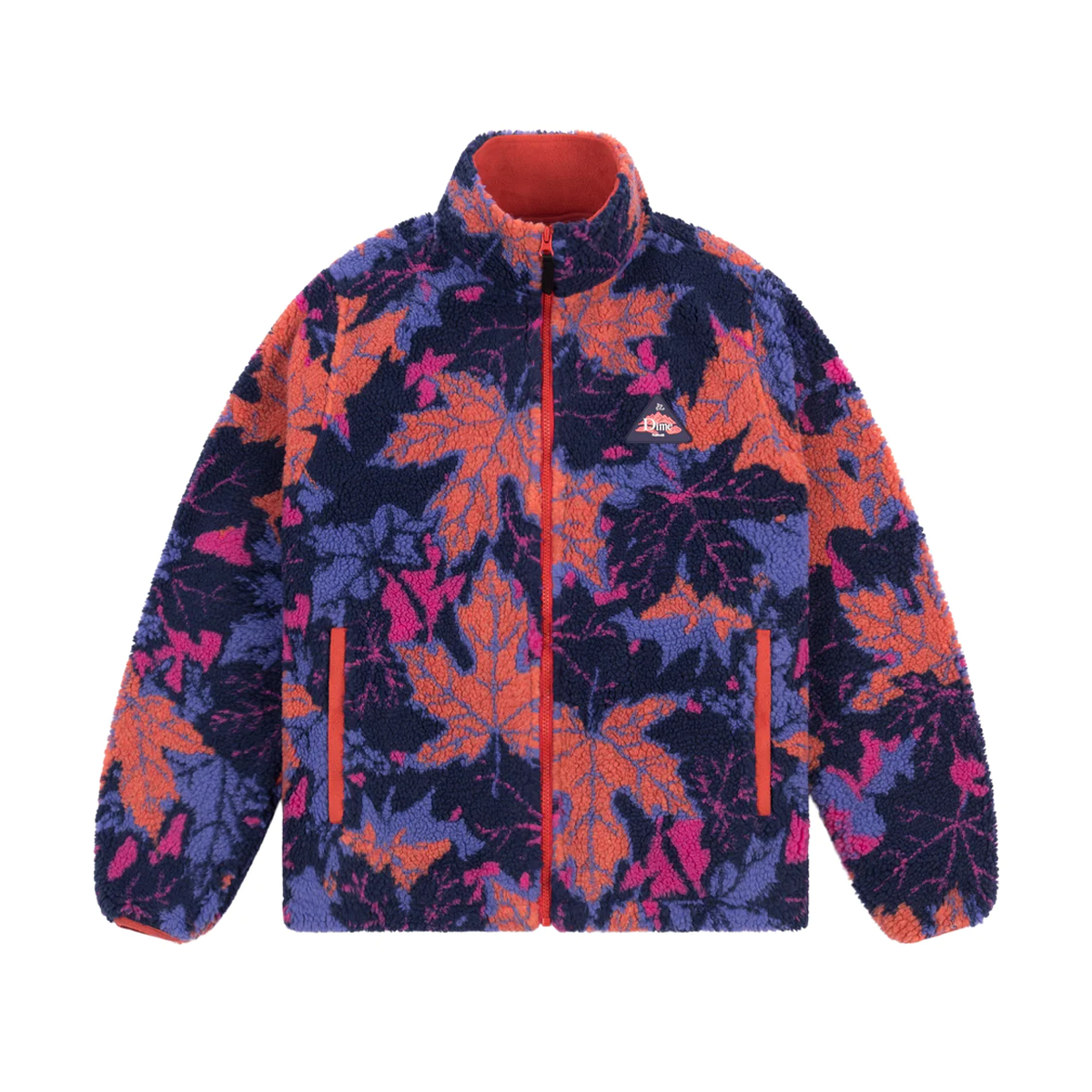 Dime Sherpa Canadian Zip Jacket - Coral
