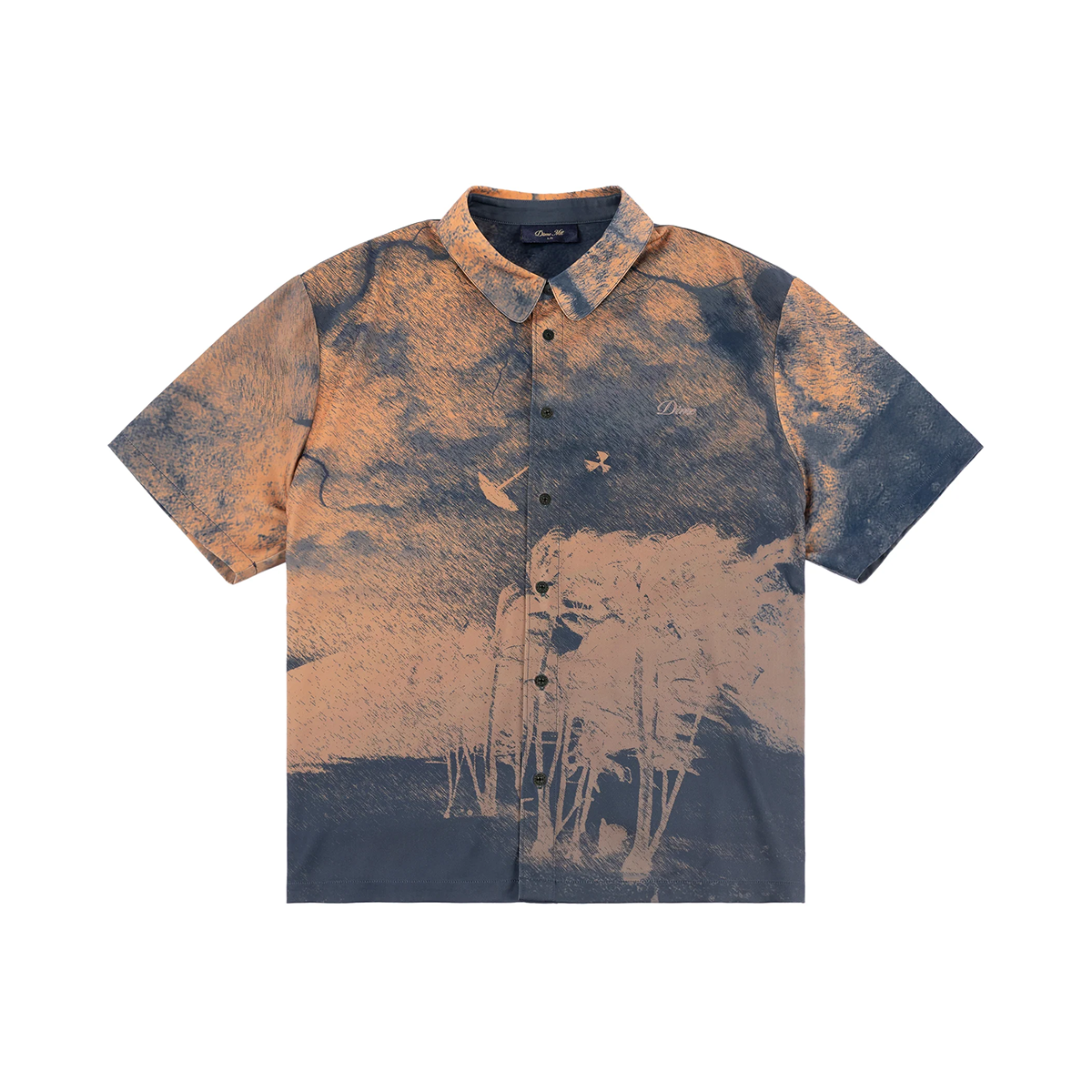 Dime Day Off Button Up Shirt - Peach
