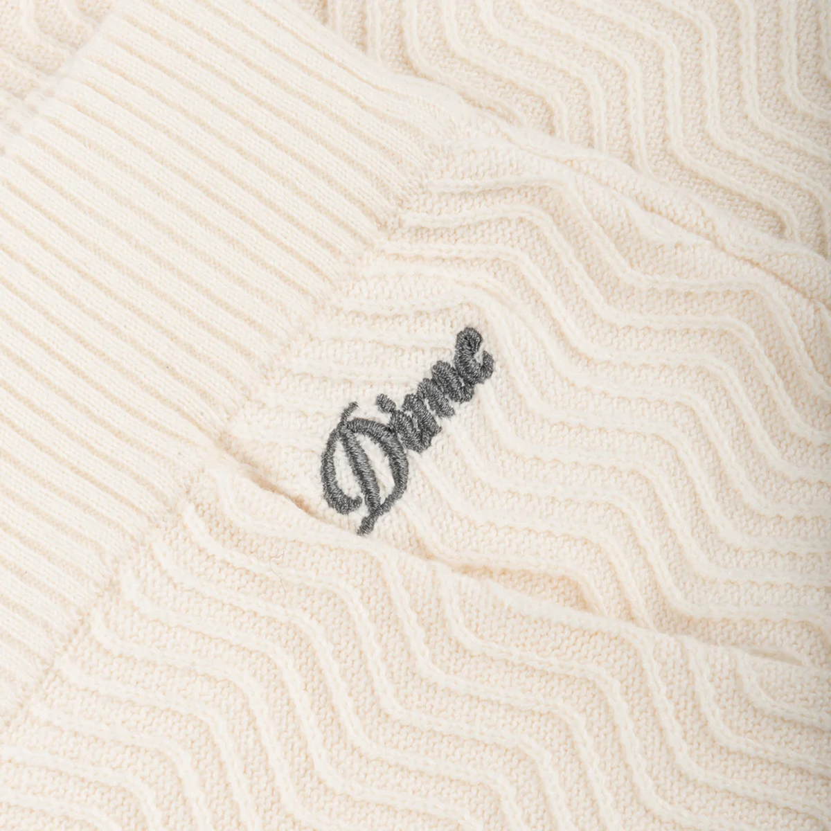 Dime Wave Cable Knit Shorts - Cream