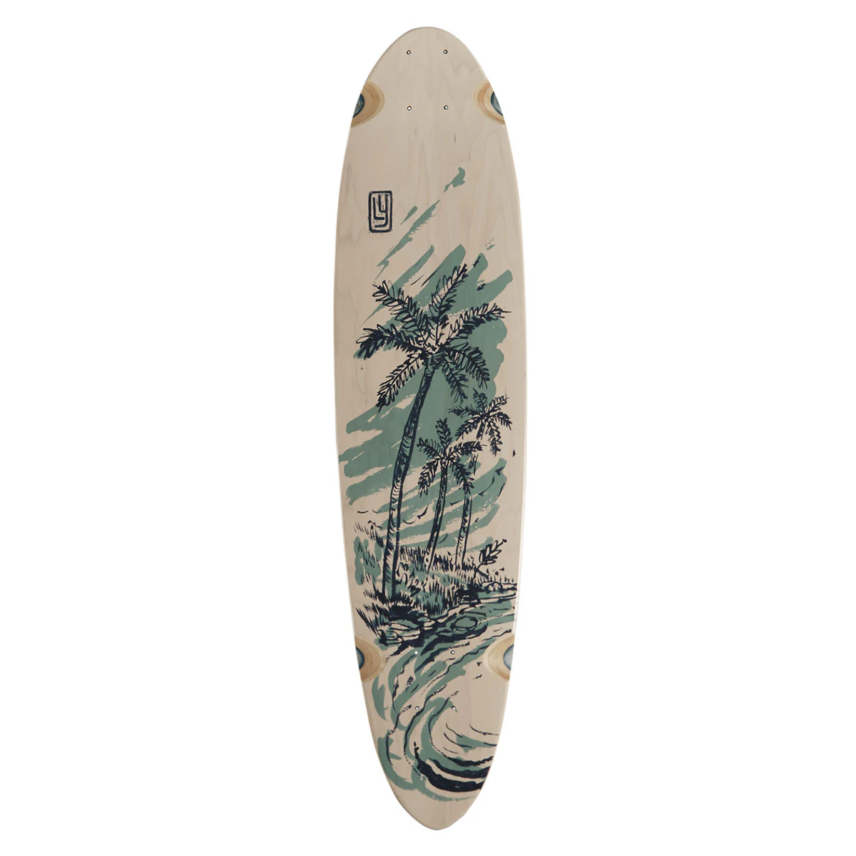 Landyachtz Dipper Postcard Longboard Deck - 36