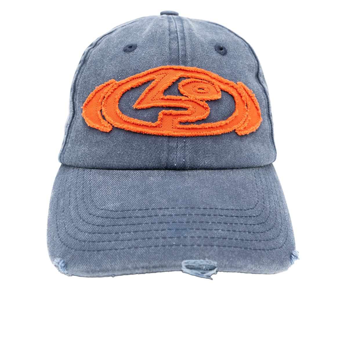 Public Distressed Logo Hat - Navy