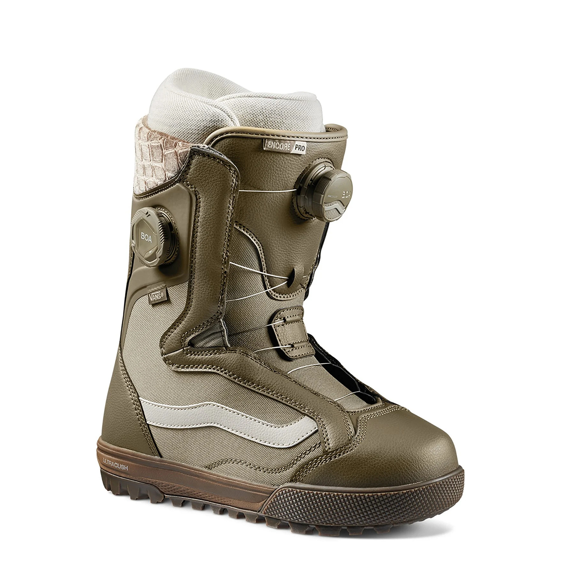 Vans Women's 2025 Encore Pro Snowboard Boot - Olive / Gum