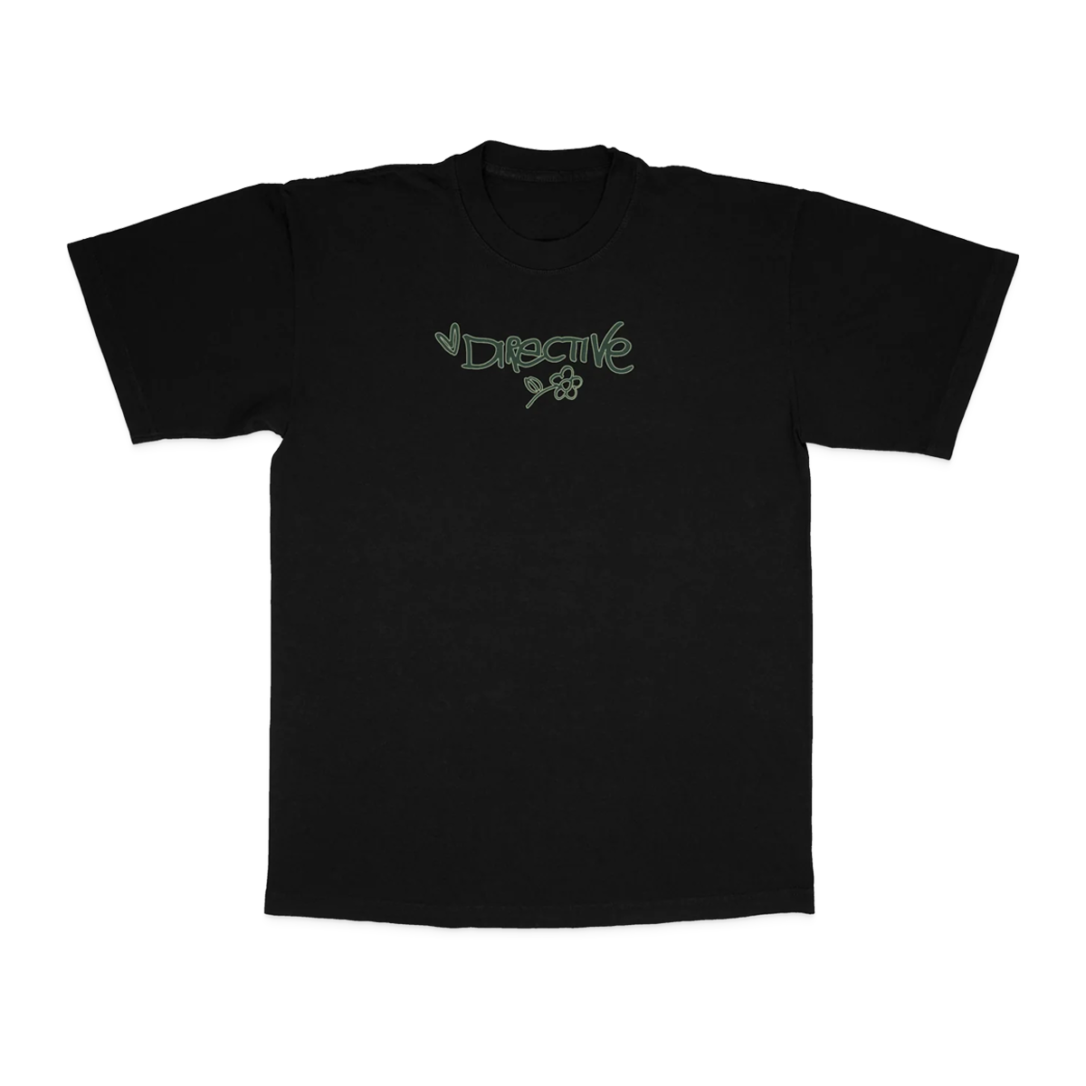 Directive Flower T-Shirt - Black