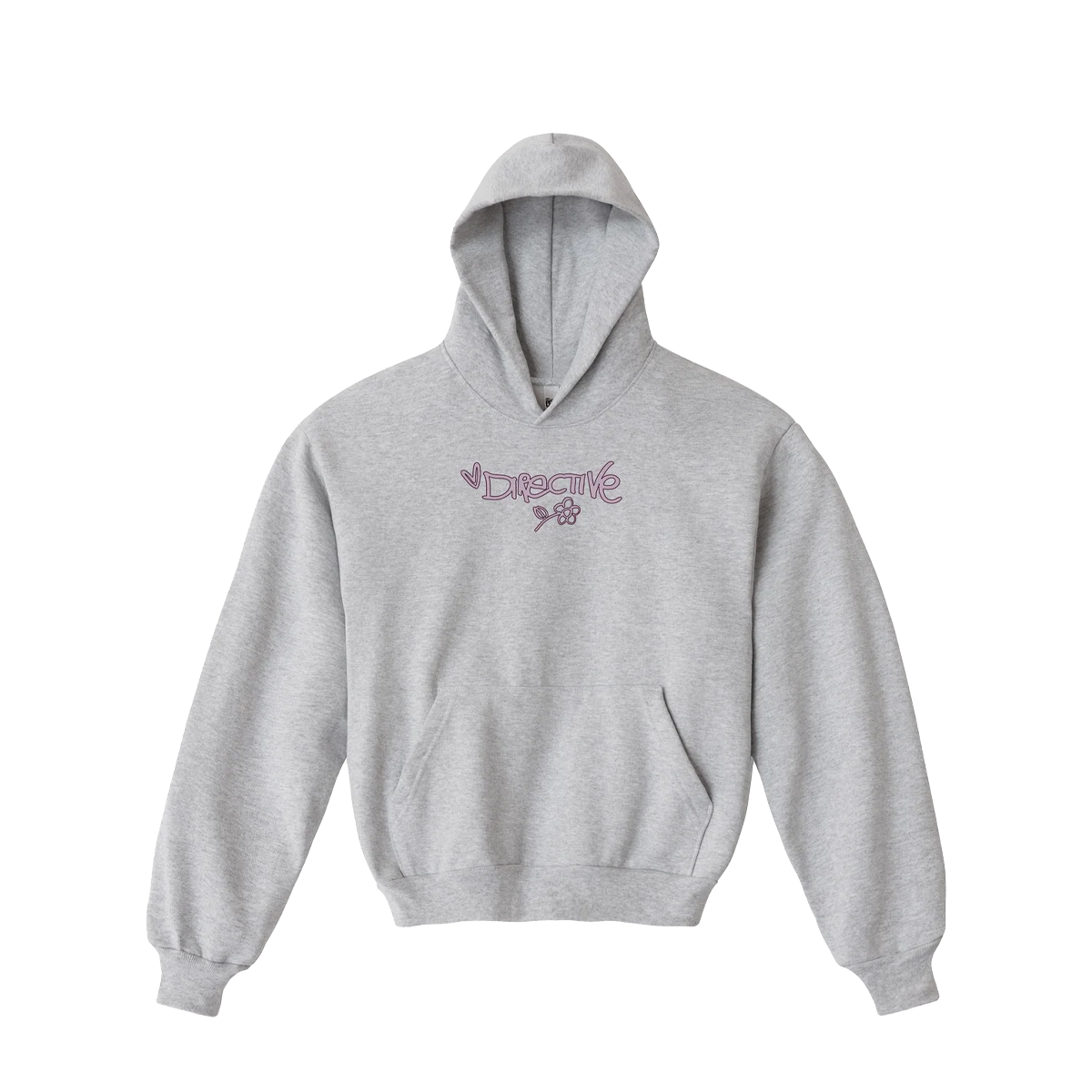 Directive Flower Hooded Sweatshirt - Grey