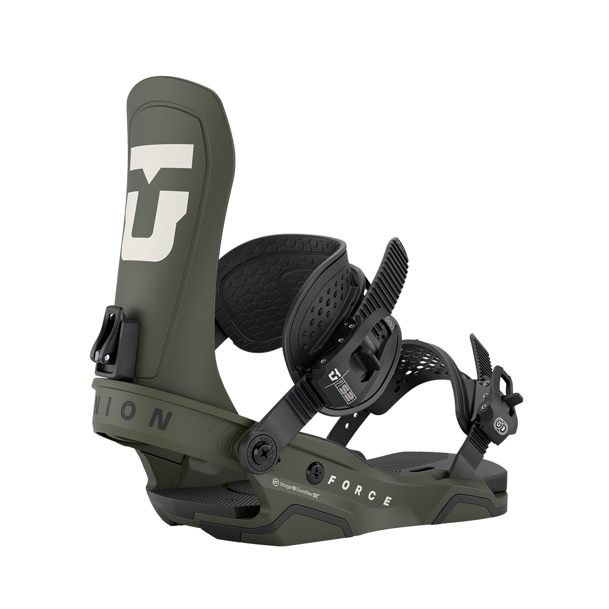 Union 2026 Force Snowboard Bindings - Army Green