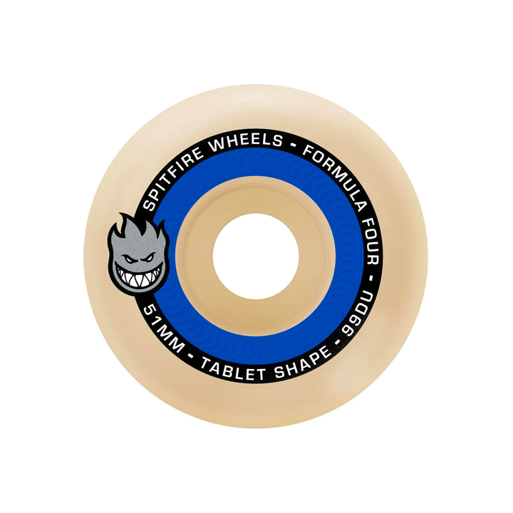 Spitfire Formula Four Tablet Wheels 99du Natural - Assorted Sizes